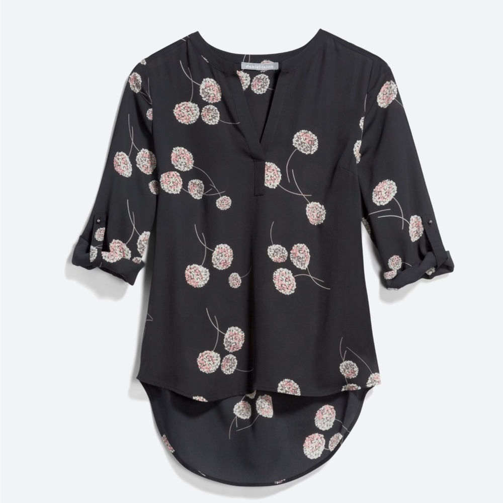 Daniel Rainn Koda Split Neck Blouse